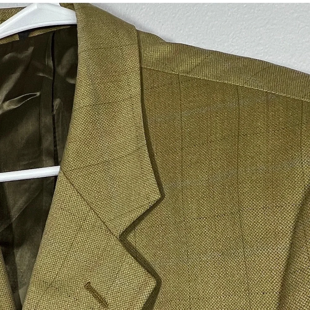PRINCIPE Made In Italy 100%‎ Virgin Wool Plaid Men 42R Blazer Jacket Sport Coat